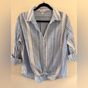 Westport Light Blue Striped Button-Down Shirt
